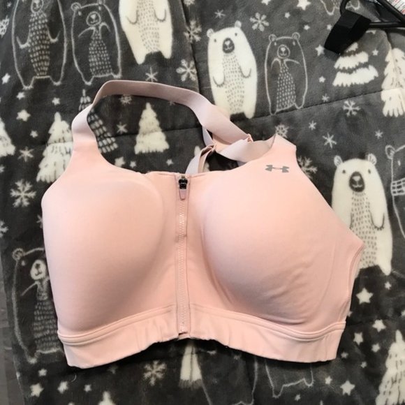 Under Armour Zip Front Sports Bra - 34DD - Picture 2 of 8